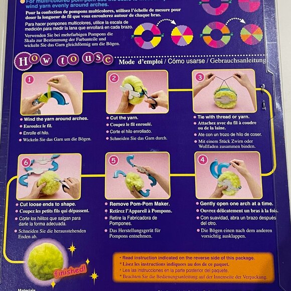 NEW Pompom Maker Extra Large by Clover - Picture 4 of 4